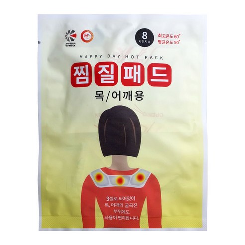 즐거운쇼핑 찜질팩 찜질패드 목 어깨용 60g, 1개