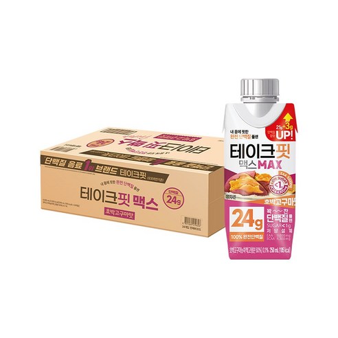 테이크핏 맥스 호박고구마맛 드링크믹스 RTD, 250ml, 24개