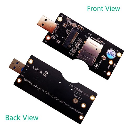 WWAN/LTE 3G/4G/5G 모듈 지원 SIM 8pin 카드 슬롯 USB 3.0 어댑터 확장 카드에 NGFF M.2 키 B 3042/3052 SSD, 01 CHINA