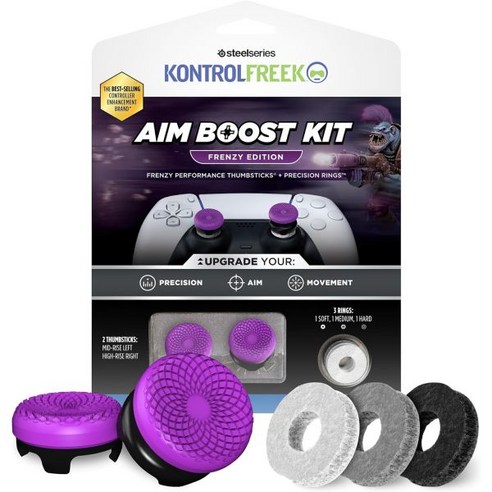 KontrollFreek Aim Boost Kit for Playstation 5 PS5 and 4 PS4 컨트롤러 성능 엄지 ...