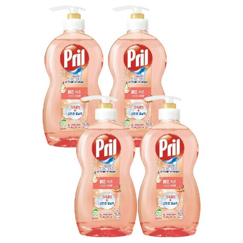 프릴 시크릿 오브 맑은 식초 자몽, 750ml, 4개