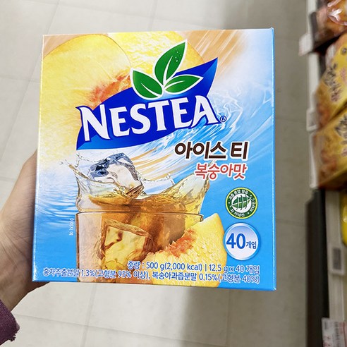 네스티 아이스티 복숭아맛 12.5g x 40개입, 1개