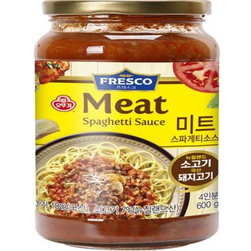 오뚜기 프레스코 토마토 스파게티소스, 600g, 2개