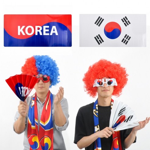 [1+1] 태극기응원종이짝짝이(클래퍼), 상세페이지 참조