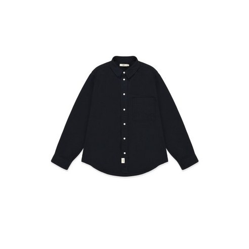 GLOWNY G 클래식 COTTON TWILL SHIRT 블랙