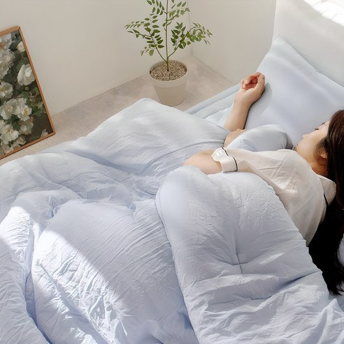 그래이불 몽글몽글 마이크로 모달 워싱 차렵이불: 사계절의 포근함을 담은 꿈결같은 휴식 먼지없는사계절이불