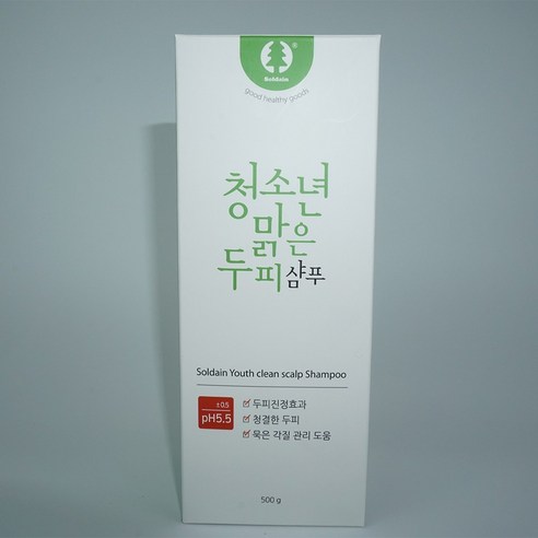 청소년의 두피 문제를 해결하고 맑고 건강한 두피를 가꾸는 솔다인 청소년 맑은 두피 샴푸