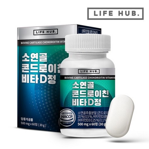 소연골 콘드로이친 비타D 정 1통(60정) 2개월분, 없음