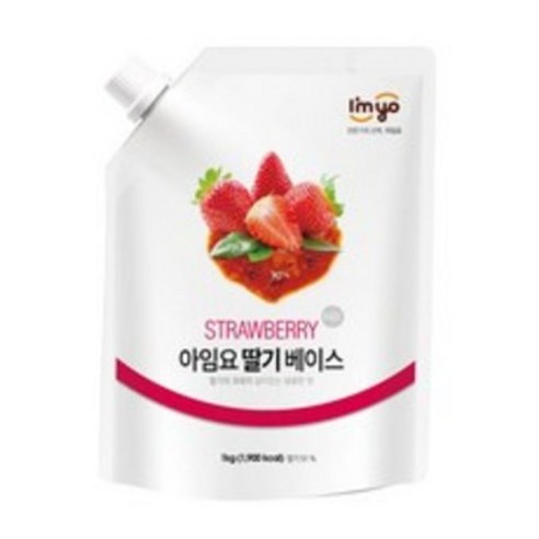 아임요 딸기 베이스 리플잼1kg, 1kg, 4개