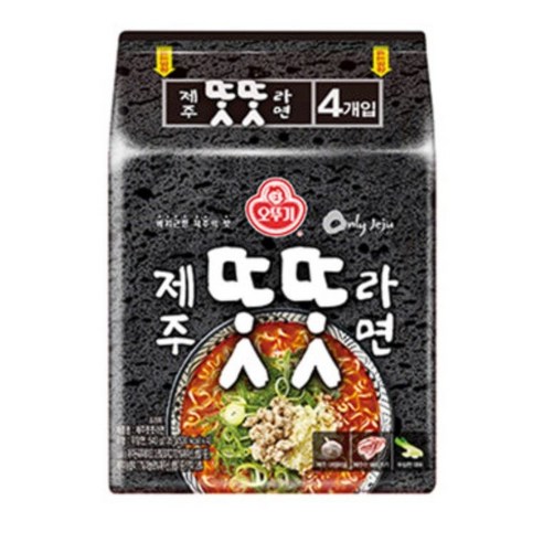 오뚜기 제주 똣똣라면 135g, 20개