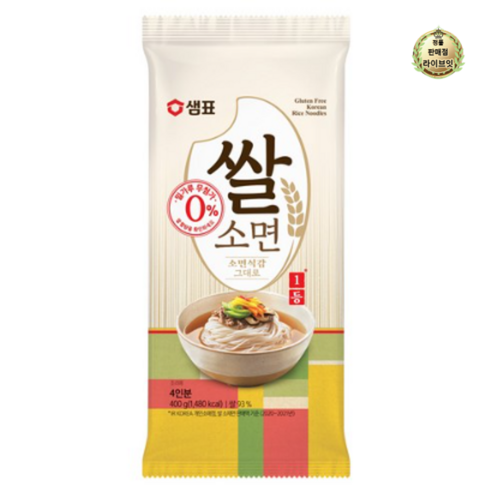 샘표 쌀소면 400g, 1개