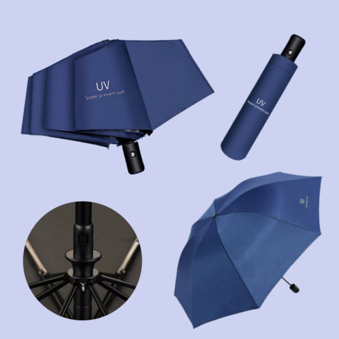 [원터치] 르산데 튼튼한 3단 접이식 자동우산 자외선차단 양산