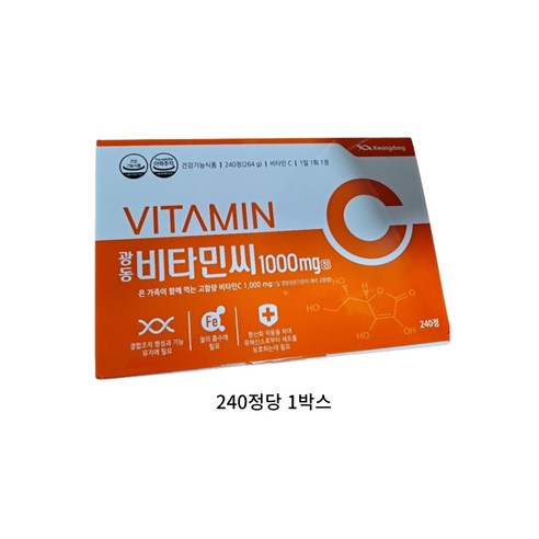 광동제약 비타민C 1000mg 8개월분, 240정, 2개