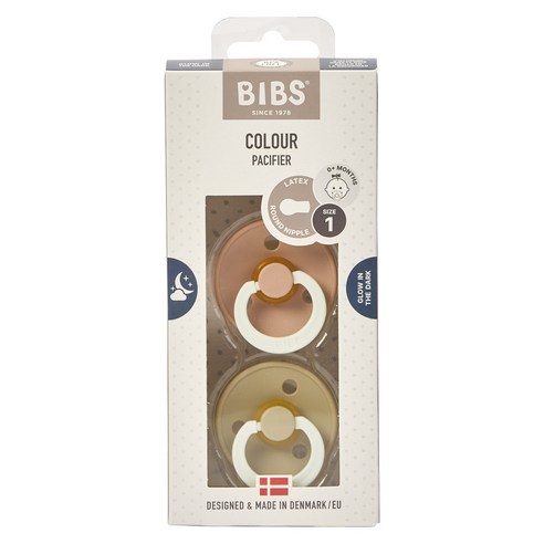 빕스 컬러 쪽쪽이 (2개입) 1단계 2단계, 1단계(0-6개월), 블러쉬나이트&바닐라나이트