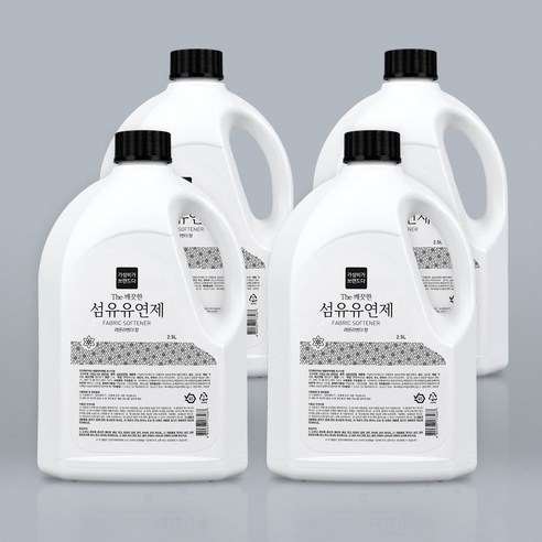 가성비가브랜드다 더 깨끗한 고농축 섬유유연제 레몬라벤더향, 4개, 2500ml