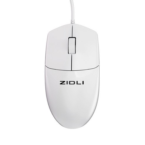 ZHF 자력 ZIDLI-M20 유선 마우스 노트북 USB 유상공인 게임 광전 마우스를 취급하다., ZHF 자기동력 ZIDLI-M20 케이블 화이트