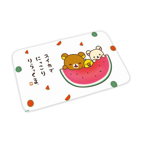환영 입구 비-슬립 개 고양이 카펫 주방 매트 현대 만화 Rilakkuma 층 매트 홈 장식 복도 발코니 문 매트, 40센치메터x60센치메터, New000494