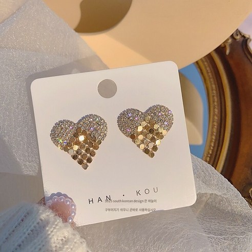 사랑 귀걸이 절묘한 슈퍼 요정 기질 한국어 성격 인터넷 연예인 패션 작은 신선한 귀걸이 귀걸이