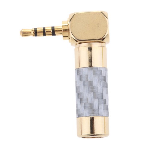 2.5mm L 자형 직각 4 극 수 플러그 도체 커넥터, 실버, 설명, 설명