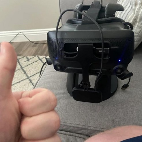 HTC Vive Facial Tracker용 밸브 인덱스 프렁크 마운트, VR 헤드셋 액세서리 얼굴 추적기 블랙을 안전하게 고정합니다. 바이브트래커