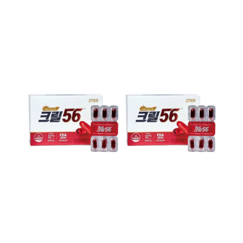 펄세스 크릴56 크릴오일 6개월 (1,000mg x 180캡슐 1박스)