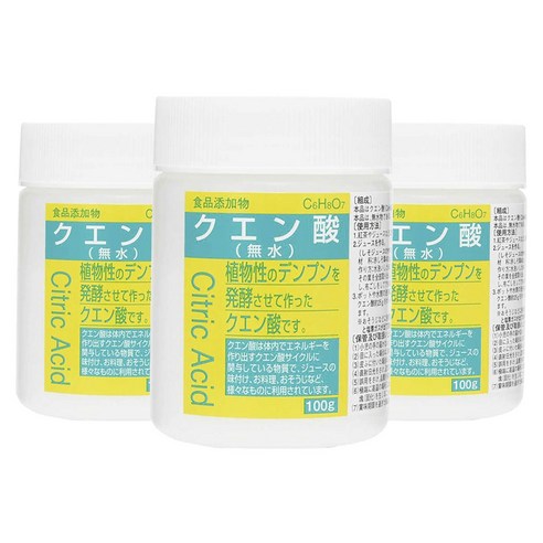 Taiyo Pharmaceutical Co. Ltd 구연산, 3개, 100g