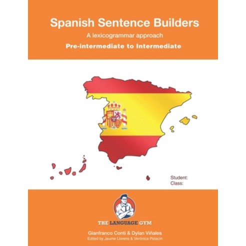 (영문도서) Pre-Intermediate to Intermediate - Spanish Sentence Builders Paperback, Independently Published, English, 9798720262426