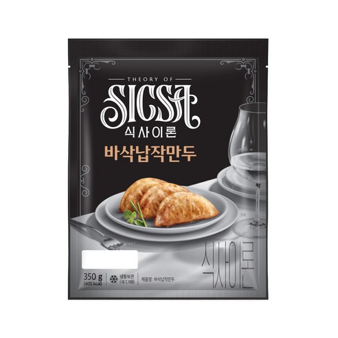 식사이론 바삭납작만두 350g /롯데웰푸드, 4개