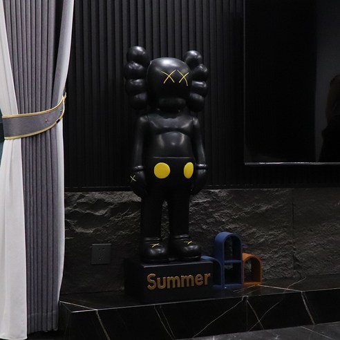 카우스 KAWS 장식품 대형 피규어 수지 오브제 카페 인테리어 가게 오픈 선물 61cm, 블루 62cm