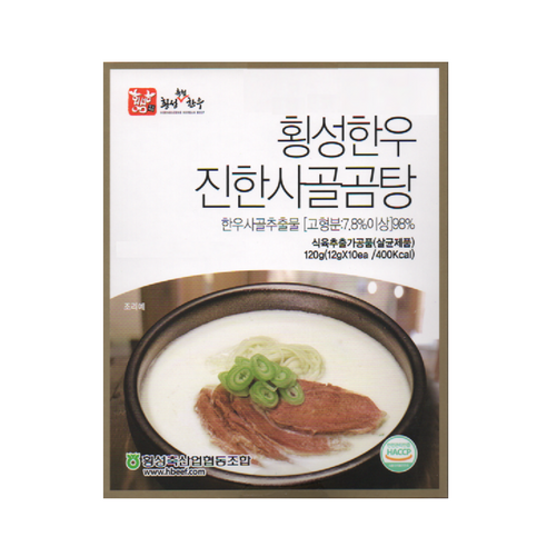 횡성축협한우 진한사골곰탕 엑기스 (12gx10개), 120g, 5개