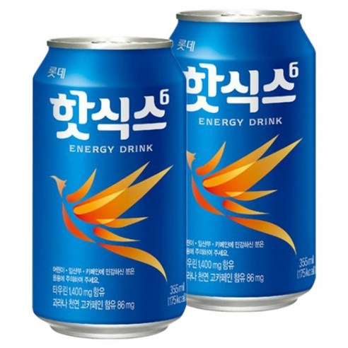 롯데 핫식스 355ml x 24캔, 1, 24개