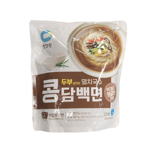 청정원 콩담백면 멸치국수 2인 404g, 아이스박스 포장, 1개