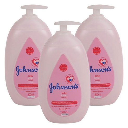 존슨즈베이비 유아로션, 500ml, 3개