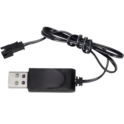 올칩 3.7V 리튬 배터리용 SM-2P USB 충전기 RC카 드론 보트 호환 충전 케이블, 1개, (SM) 3.7v USB충전기