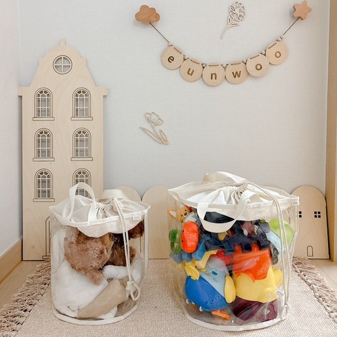 우리 아이 방을 빛내는 투명한 마법, 아오라 TPU 아기 장난감 정리함 인형보관함