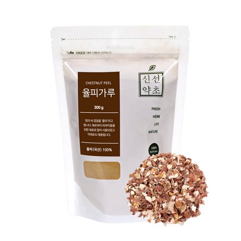 신선약초 율피가루, 4개, 300g