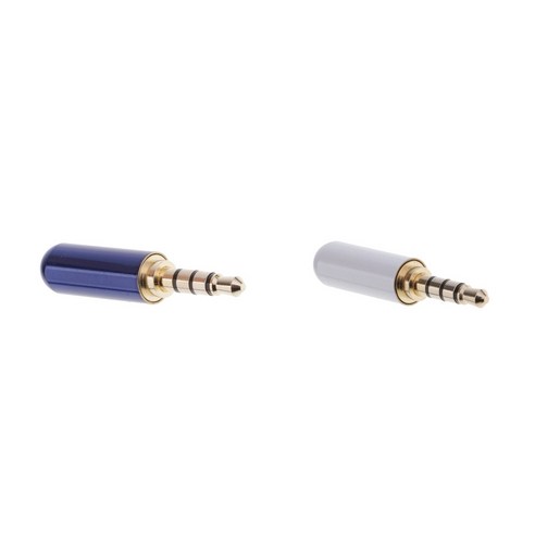 THE WAROOM SHOP 4 극 3.5mm 와이어 코드 솔더 유형 남성 플러그 커넥터 골드 도금, 설명, 설명, 설명