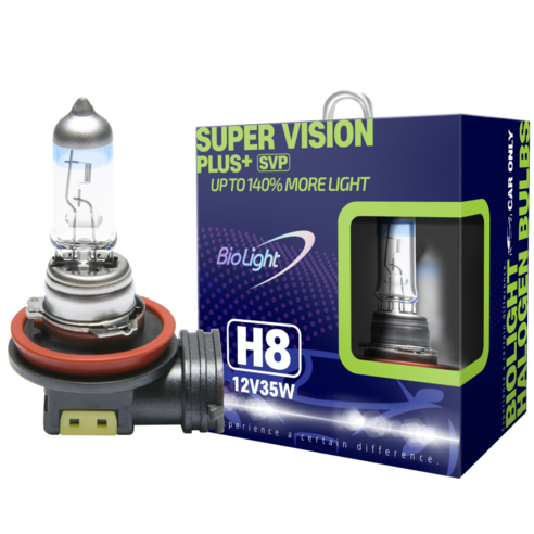 차량용 할로겐 안개등 슈퍼 비전 플러스 H8 (1 Set), 2개, SUPER VISION PLUS