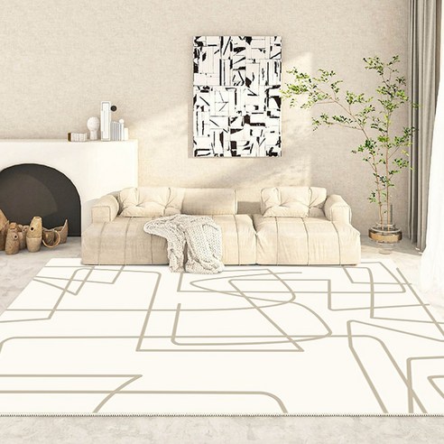 MEIISEO 거실 러그 매트 북유럽 심플 러그 예쁜 러그 현관 침실 적용, 50*80cm, Rz-Yxs2
