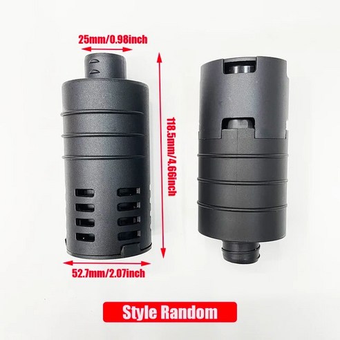 공기 디젤 무시동 히터 흡기 필터 소음기 파이프 베바스토 에바스패커 용 3 가지 25mm, [02] 투명-KL, 1개