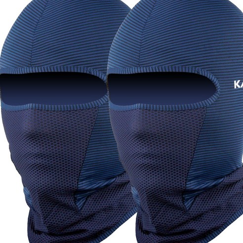 KATTUS COOLS BARACLAVA 1+1 1set 망사복면 쿨 바라클라바 냉감바라클라바 복면, 네이비 1+1 1세트, 2개