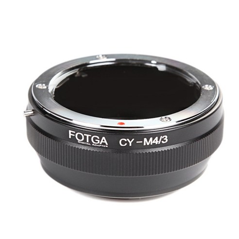 FOTGA 어댑터 링 CY-M4 파나소닉 올림푸스 마이크로-M4 / 3 카메라 렌즈 단일 어댑터 링에 콘탁스에 대한 / 3에 적합, 검정
