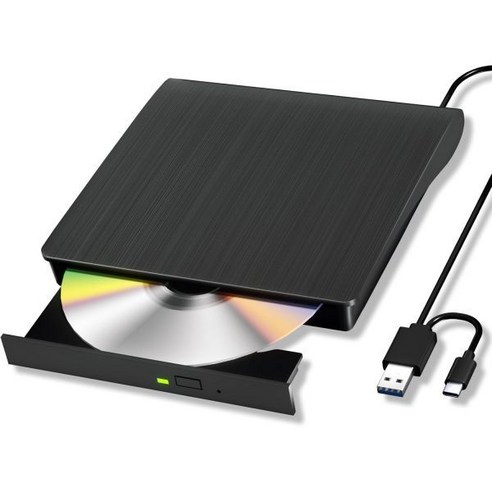 Yaeonku 309528 외장 드라이브 블루레이 USB 3.0 및 Type C 휴대용, External BD/CD/DVD Drive