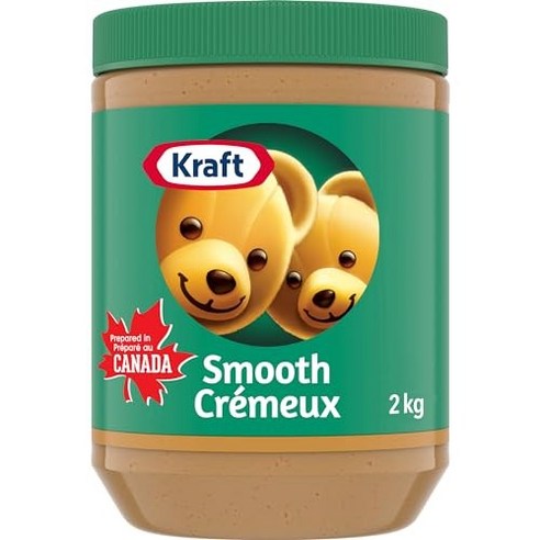 Kraft 피넛 버터 스무스 1kg Peanut Butter Smooth 1 Kg Imported From Canada, 1개