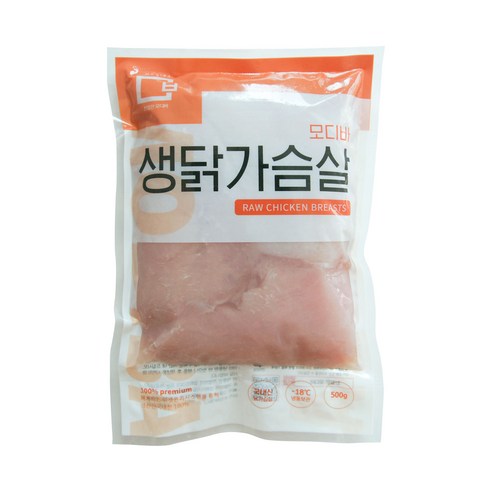 생닭가슴살 모디바 국내산 냉동 생닭가슴살 500g 1kg