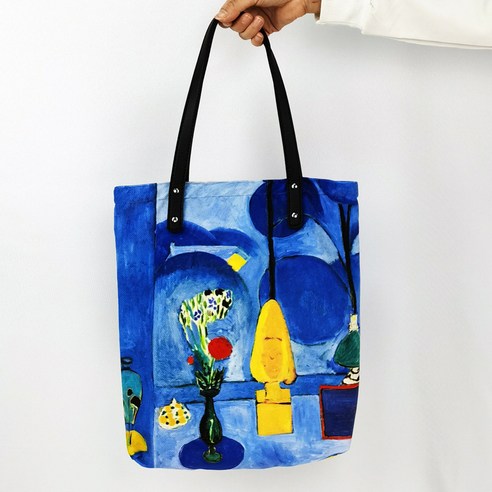 YAPOGI Fauvism Matisse 아트 유화 숄더 핸드백 Pu 창조적 인 여성 캐주얼 맞춤형 캔버스 가방