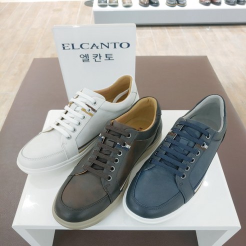 엘칸토 천연가죽 남성 스니커즈 LCMS43U125