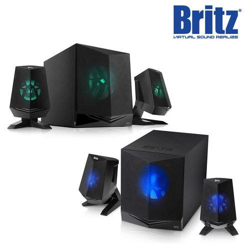  브리츠 2.1채널 게이밍 블루투스 PC용 스피커, BR-NS30BT 