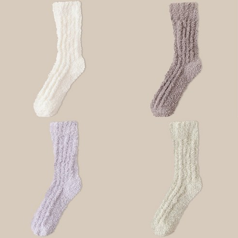 다이나토리 겨울 도톰 무압박 수면양말 4켤레
