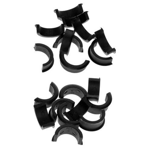 10 쌍 자전거 핸들 바 확장 마운트 변환 스페이서 25.4mm, 블랙, 9x25.4mm 및 12x25.4mm, 엔지니어링 플라스틱